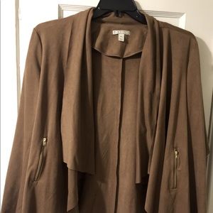 Dana Buchman faux suede jacket
